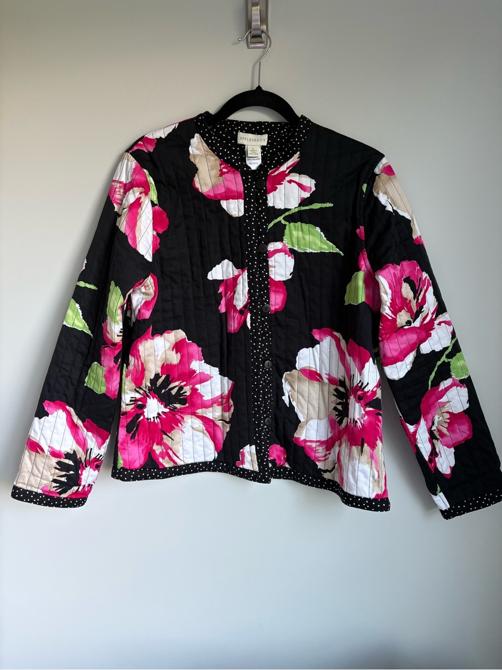 Appleseed's reversible quilted floral jacket
